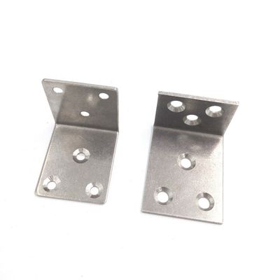 Paslanmaz Çelik Karbon Çelik Özel Damgalama Dekoratif L Şekli Metal Bracket Angle Brackets