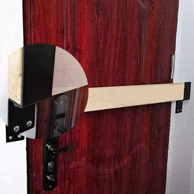 OEM Custom Black Powder Coated Stamping Metal U Şekilli Kapı Barikat Brackets