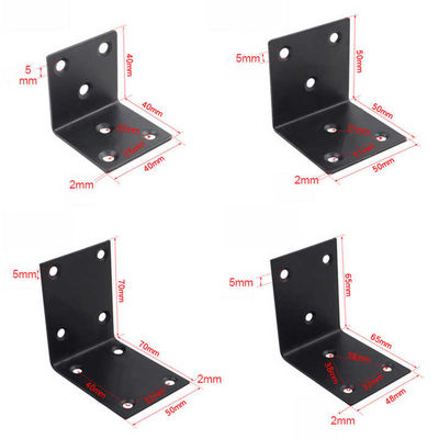 Paslanmaz Çelik Galvanizli Çelik Masa Özel Metal Bracket Sağ Köşe Brackets