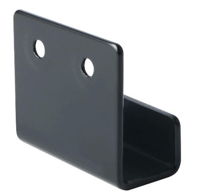 Siyah Tozla Kaplı Damgalama Çelik Metal U Şekilli Kapı Barikatı Brackets Custom