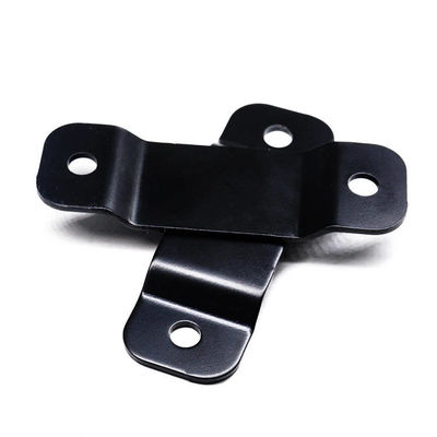 Bracket Clip Custom Metal Stamping Parçaları Montaj Siyah Kaplama Destek Bracket