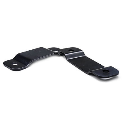 Bracket Clip Custom Metal Stamping Parçaları Montaj Siyah Kaplama Destek Bracket