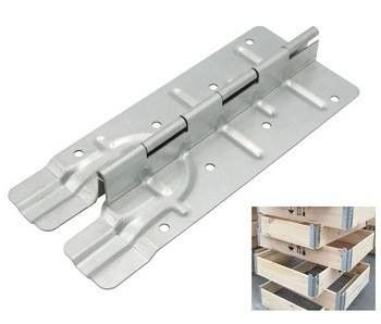Galvanizli Çelik Ahşap Kutusu Bağlantısı Metal Hinge Katlanabilir Sandık 220mm Hinge Donanımları