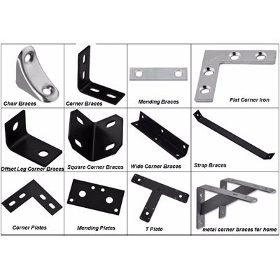 Duvar Montajı Köşesi Bracket Paslanmaz Çelik Metal Köşesi Bracket For Wood
