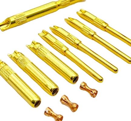 Özel Metal Bronz Fener Şrapnel Terminal Bağlantısı Yapı Metal Yapısı için Muz Plug Terminal