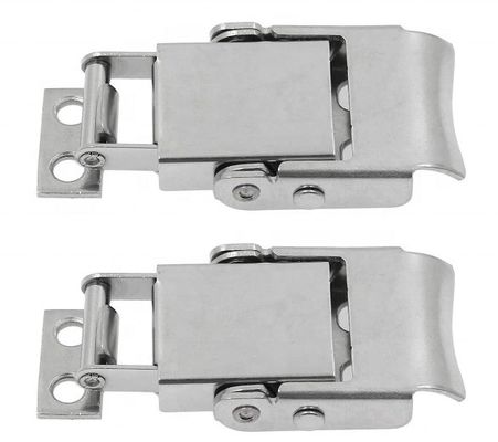 Paslanmaz Çelik 304 Baharlı Yüklü Çekme Kilitli Toggle Hasp Clamp Kilitli Kilitli Silindirler Kutular ve Dolaplar İçin