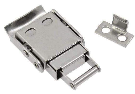Paslanmaz Çelik 304 Baharlı Yüklü Çekme Kilitli Toggle Hasp Clamp Kilitli Kilitli Silindirler Kutular ve Dolaplar İçin