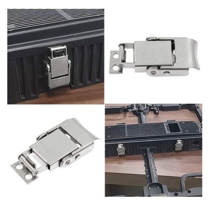 Paslanmaz Çelik 304 Baharlı Yüklü Çekme Kilitli Toggle Hasp Clamp Kilitli Kilitli Silindirler Kutular ve Dolaplar İçin