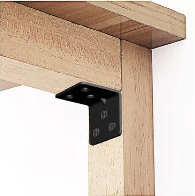 Özel Galvanizli Çelik Ahşap Bağlantısı Donanım Metal Dekoratif Ahşap için L Bracket