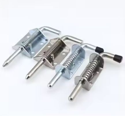 Sıcak satış Galvanizli Baharlı Yüklü Kilitli Pin Fıçı Bolt Fırçalanmış Kapı Kilitli Ücretsiz Örnek