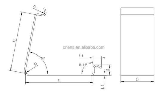 OEM Özel Yapı metal damgalama kasası klipleri ahşap kutu sabitleme için yay klipleri tekrar kullanılabilir ve dayanıklı klipleri